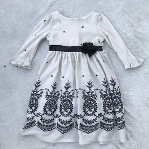 Sweetheart Rose Floral Sweater Dress